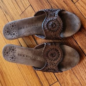 Jack Roger's brown leather women's sandals..size 7.5?